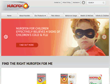 Tablet Screenshot of nurofen.com.au